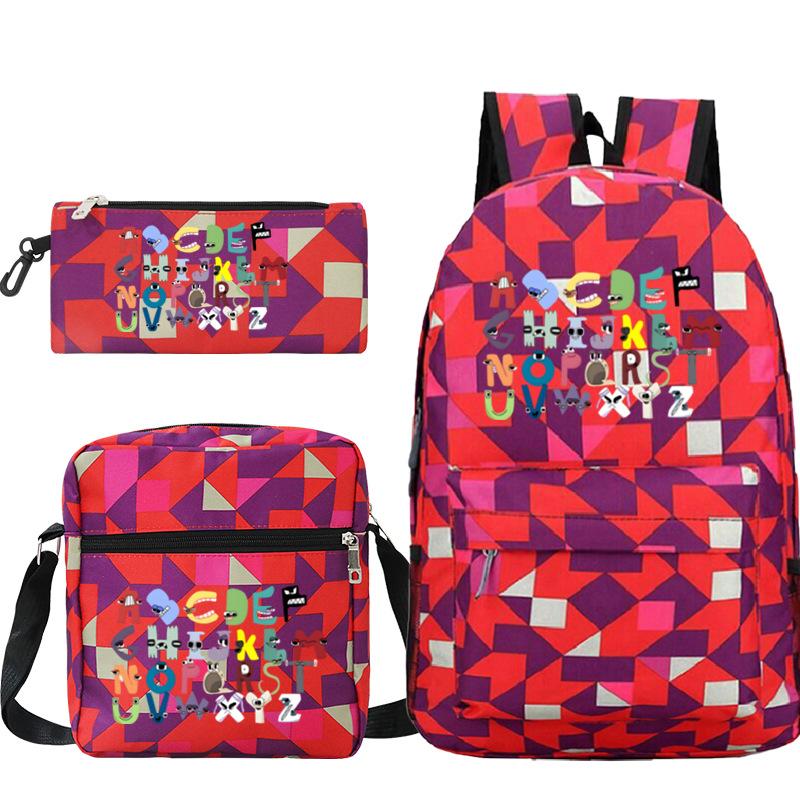 Game Alphabet Lore Alphabet Legend School Bag Backpack Shoulder Bag Pencil Case