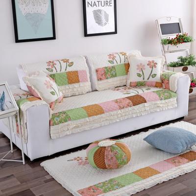 Cotton Sofa Cushion Korean Style Pastoral Cotton Sofa Cushion Four Seasons Non-Slip Sofa Slipcover Towel Cover
