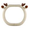 Warm Winter Plush Steering Wheel Cover Reindeer Antler Steering Wheel Cover  Cars SUVs Trucks