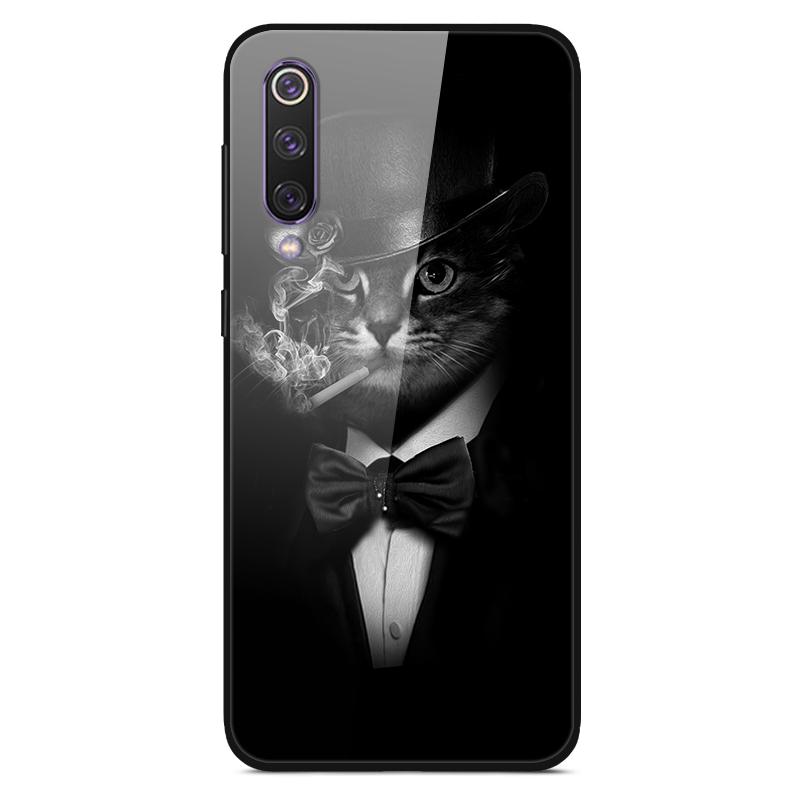 For Xiaomi Mi 9 Mi9 SE Tempered Glass Case Hard Cover Phone Case For Xiaomi Mi 9 SE Mi9 T 9T Pro Cases Redmi Note 9S 9 S Cover