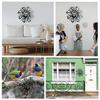 Quirky Sun Wrought Iron Ornament: Creative Home Courtyard Wall Hanging Decoration.