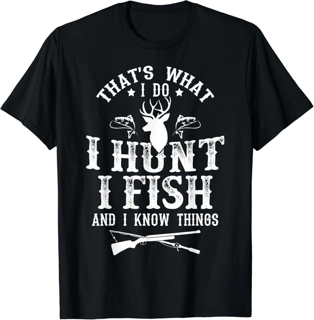 Das ist, was ich tue, ich jage Fische und weiß Dinge Lustiges Geschenk Unisex T-Shirt