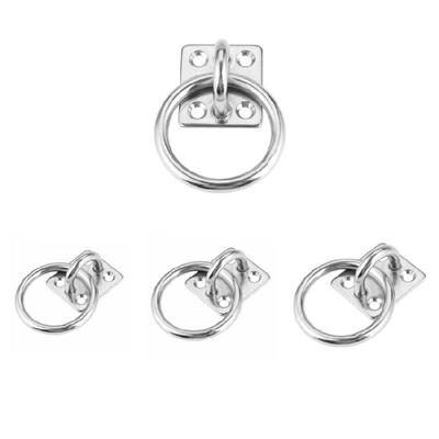 Square Pad Eye Plate Eye Hook Kit for Marine Boat Industrial Uses Applications
