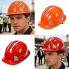 Reflective Safety Hard Hat With Adjustable Strap For Construction Workers And Night Cyclists Practical ABS Plastic