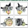 GX200 GX160 Carburetor For Honda GX 160 GX 200 5.5HP 6.5 HP Engine Replaces 16100-ZH8-W61 16100-ZE1-814 16100-ZE1-825 Honda GX 200 Carburetor