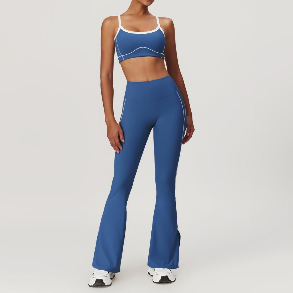 Mikeyoga 2-teiliges Yoga-Set für Damen, Kleidung, Workout-Set, Sportbekleidung, Fitnessstudio, Push-Up-Fitness-BH, hohe Taille, Leggings, Sportanzüge