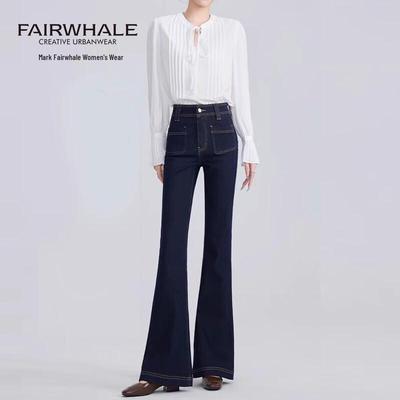Mark Fairwhale Damen High Waist Schlagjeans