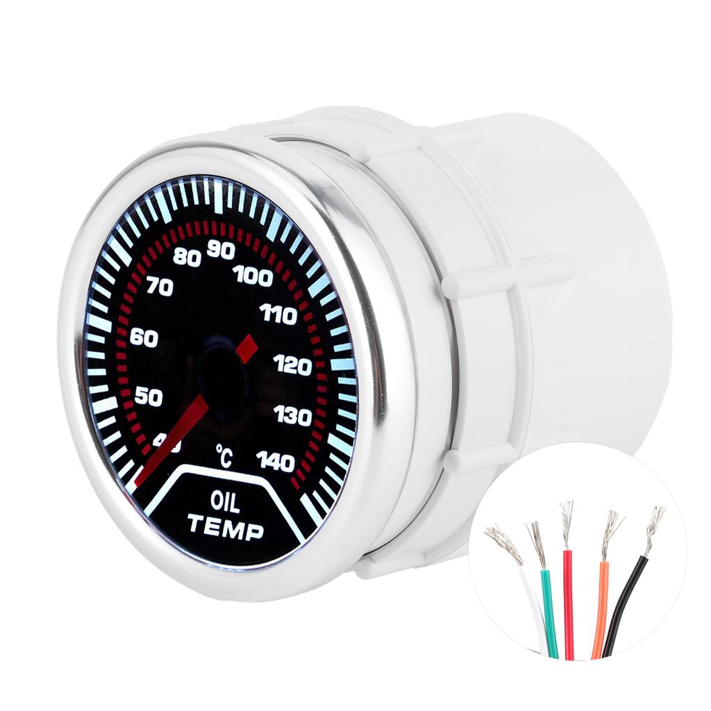 Oil Temp Gauge Car Universal Meter 52mm 2in Temperature Modification Accessory