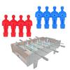 Set med 8 miniatyr fotbollsspelare Ersättningsdel för bordsfotbollsfigur Fotbollsspelare Figurer för Bordsfotbollsspel