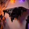 3D Printed Skull Drip Floating Shelf Dark Gothic Wall Storage Rack Storage Shelf