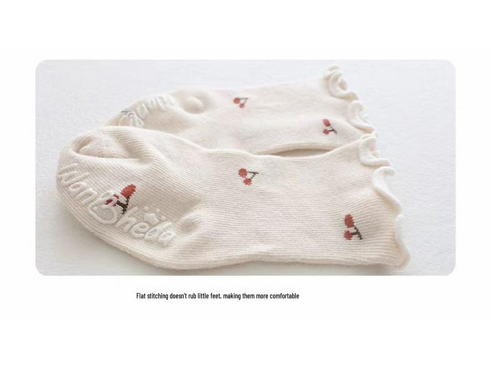 Baumwoll-Babysocken für Neugeborene bis 1 Jahr - Dünn, Lockerer Bund, Wadenhoch, für Frühling & Herbst