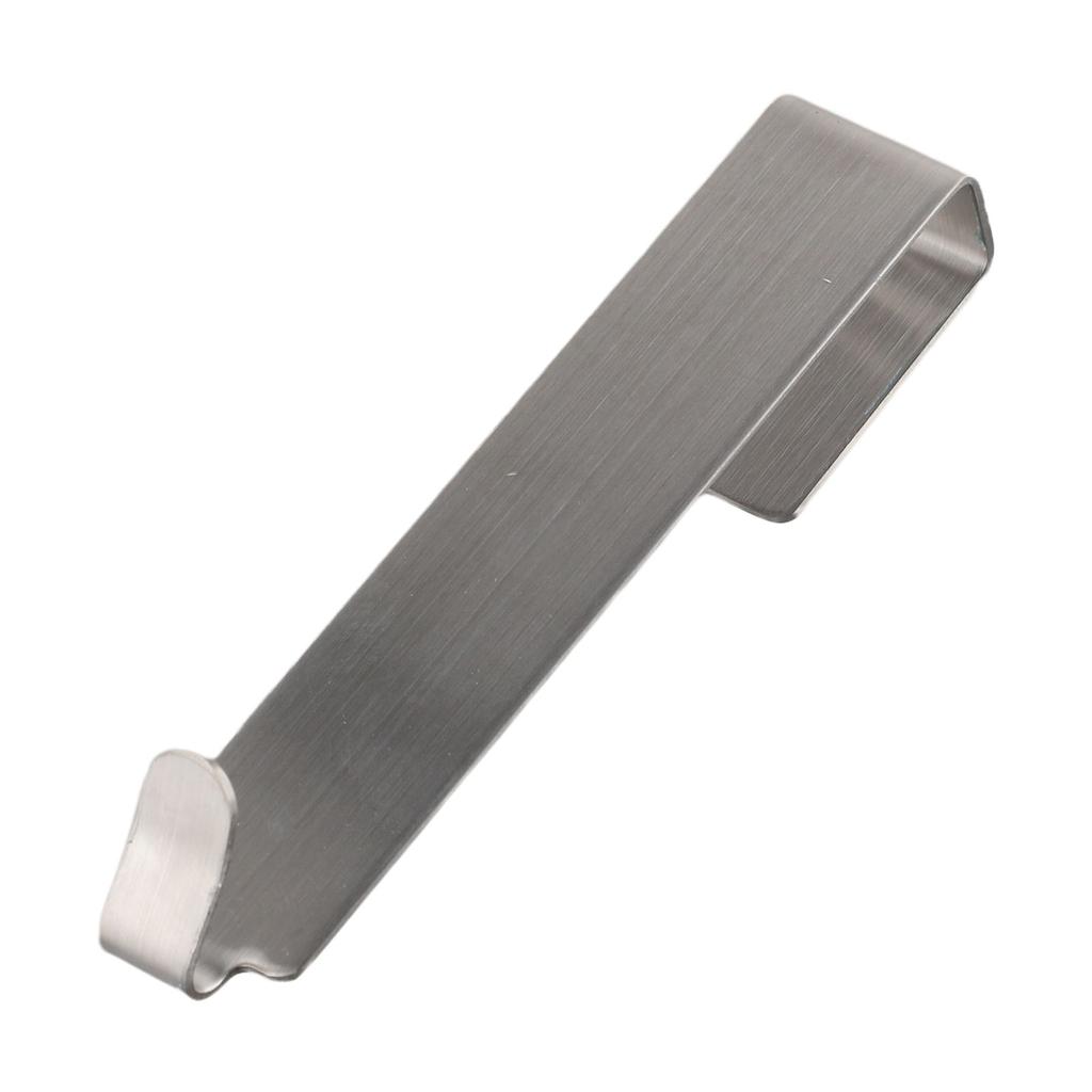 Shower Door Hook Stainless Steel Double Side Hooks Bathroom Door Hook Over Glass Door Punch-free Towel Rack For Glass Wall Door