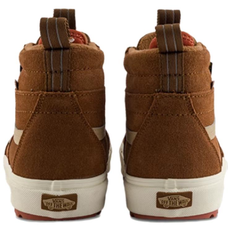 Vans MTE Sk8-Hi Comfortable Versatile High-Top Hiking Shoes Unisex Hiking Shoes Brown VN000CVTBRO