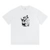 Unisex 2024 Summer Retro Cat Cartoon Boxing T-Shirt, Pure Cotton, Loose Fit
