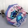 1pc Stitch,Lilo Automatic Folding Umbrella: Compact 8-Bone Design Cartoon Outdoor Travel Companion, Business Umbrella, Christmas Valentine's