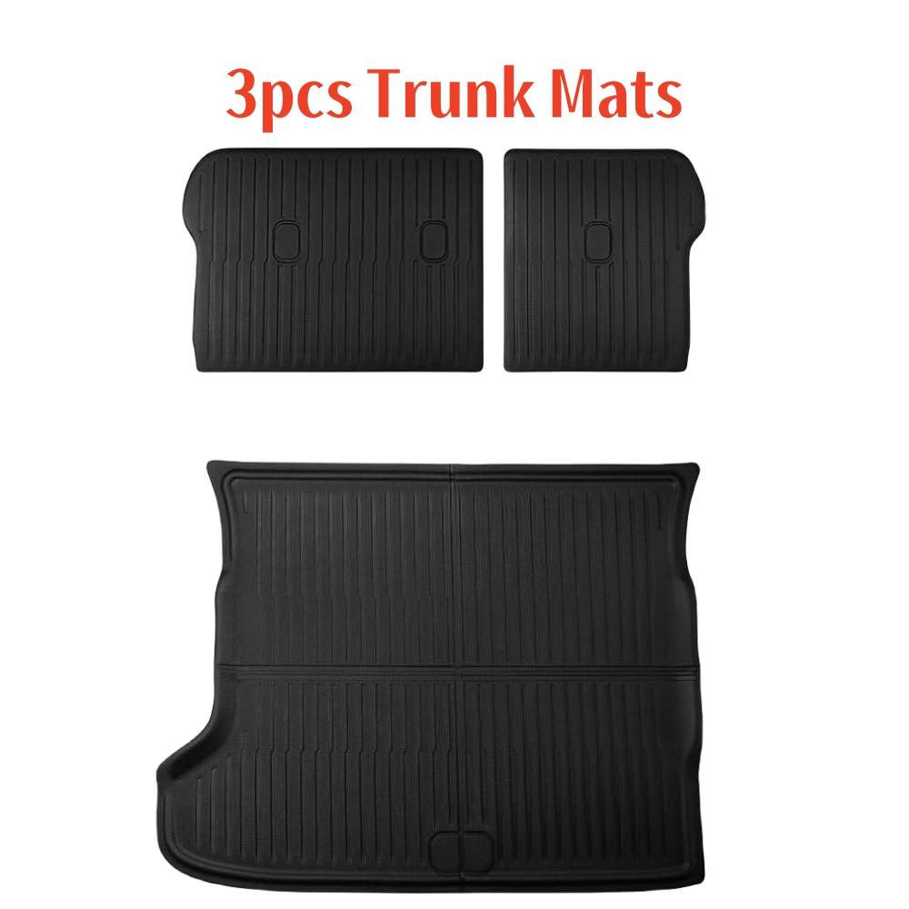 

Коврики для пола для Kia EV6 2025 2025 2025 Аксессуары Всепогодные Передние Задние Накладка на грузовой отсек Полный комплект Защита багажника Коврики для спинок сидений LHD