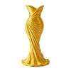 Twisted Design 3D Printed Flower Vases Gown-Shaped Decorative Vase  Office Tabletop Ornaments