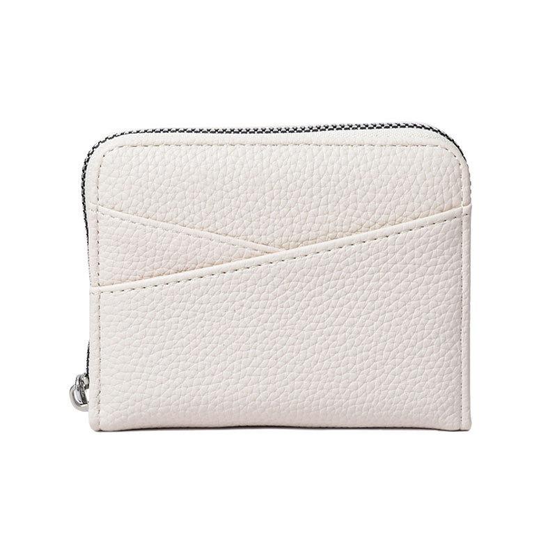New Women's Zipper Purse Short Lychee Pattern Fashion Multi-Card Slot ID Card Holder Coin Zipper Purse for Women Portable Purse
