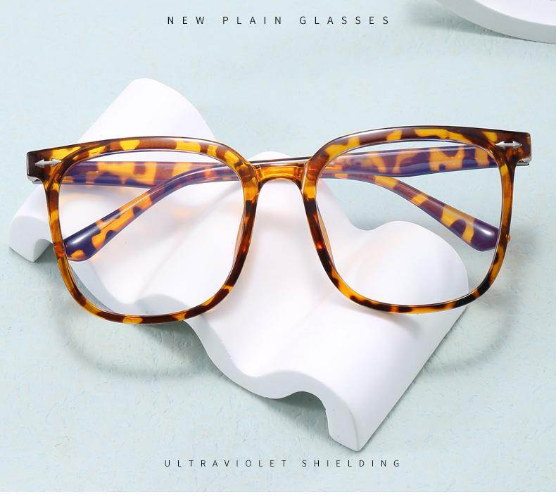 6pcs Square Myopia Glasses Frame Women Men New Oversized Brand Eyeglasses Frames Anti Blue Light Glasses