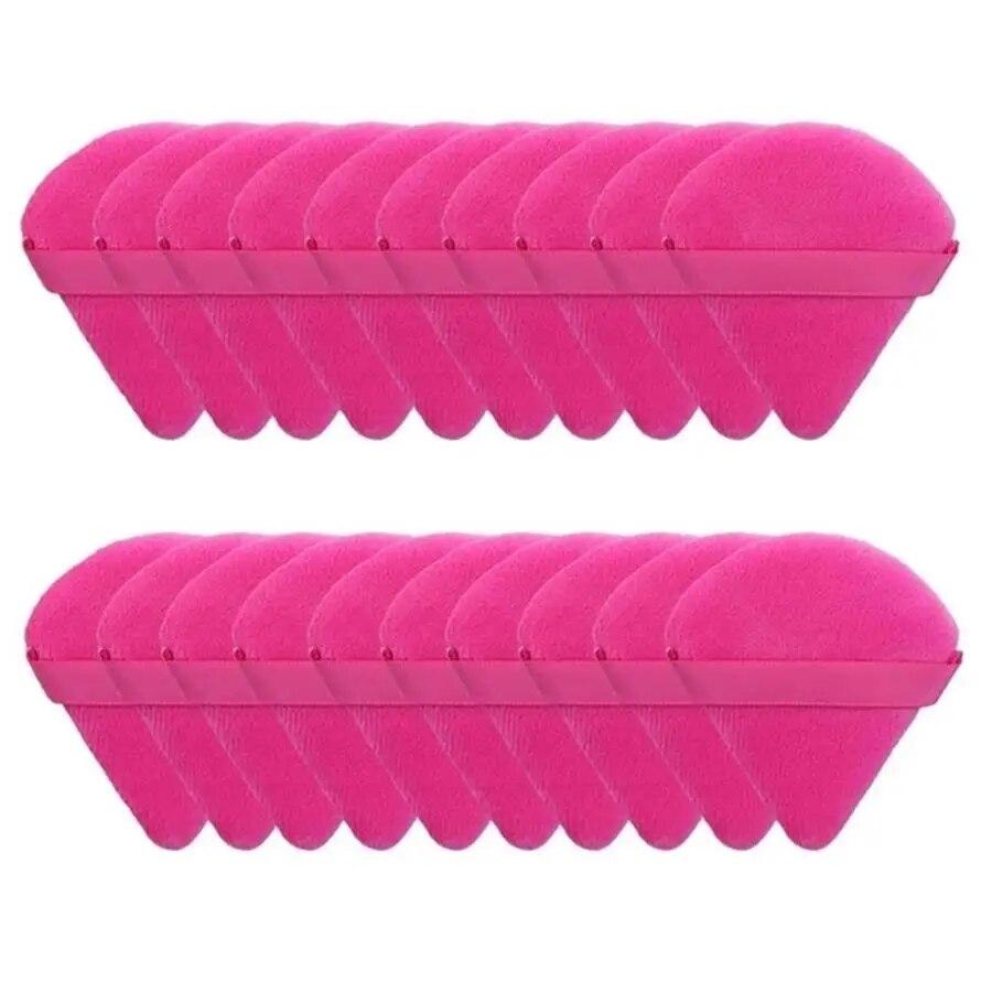 20 bucăți noi de burete triunghiular cu un machiaj moale, prietenos cu pielea și delicat, potrivit pentru utilizare acasă sau în călătorie