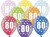 Printed Balloons 80th Birthday, 1 Pc.