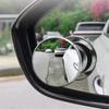2PC Suction Cup Car Convex Blind Spot Mirror HD 360 Degree Wide Angle Adjustable Rearview Extra Auxiliary Round Mirror Accessori