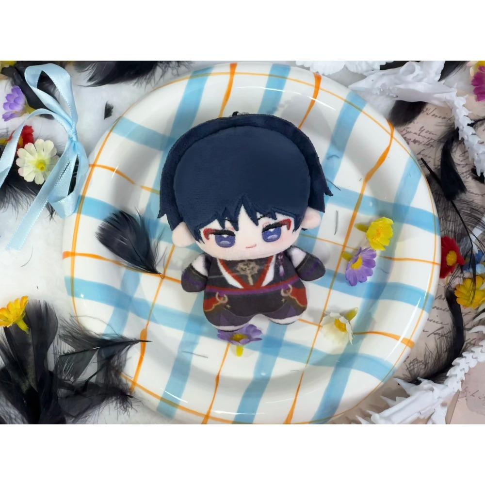 10cm En Stock Genshin Impact Poupée Peluche Coton Harbingers de Fatui Dottore Columbina Capitano Vagabond Pendentif Marionnette à Main Jouet Cadeau
