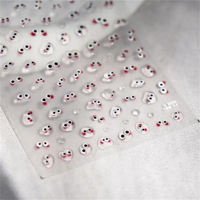 1pcs 5D Cute Pink Cat Claw Nail Art Stickers Slider Nail Decorations Decals Self-Adhesive Manicure Accessory DIY