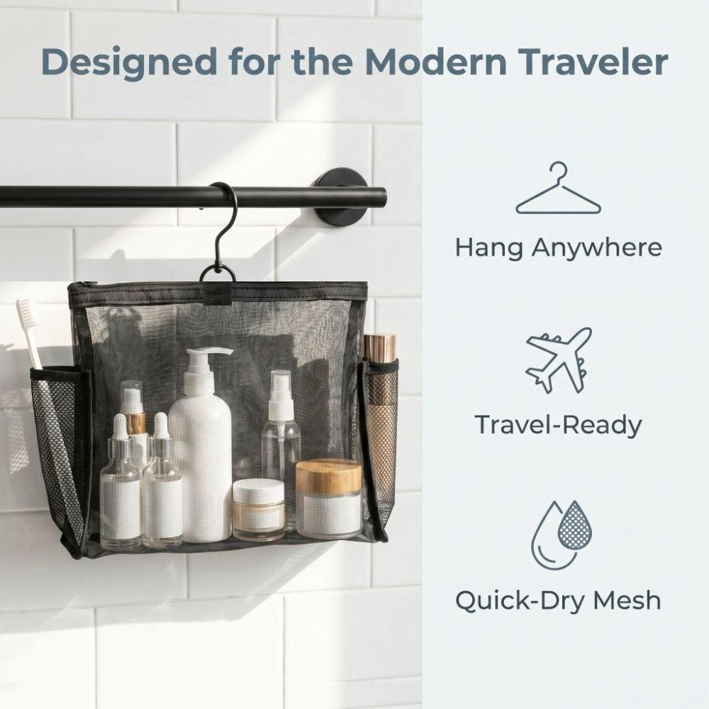 Hanger Cosmetic Bag Mesh Wash Bag Specialized Storage Storage Bag Travel