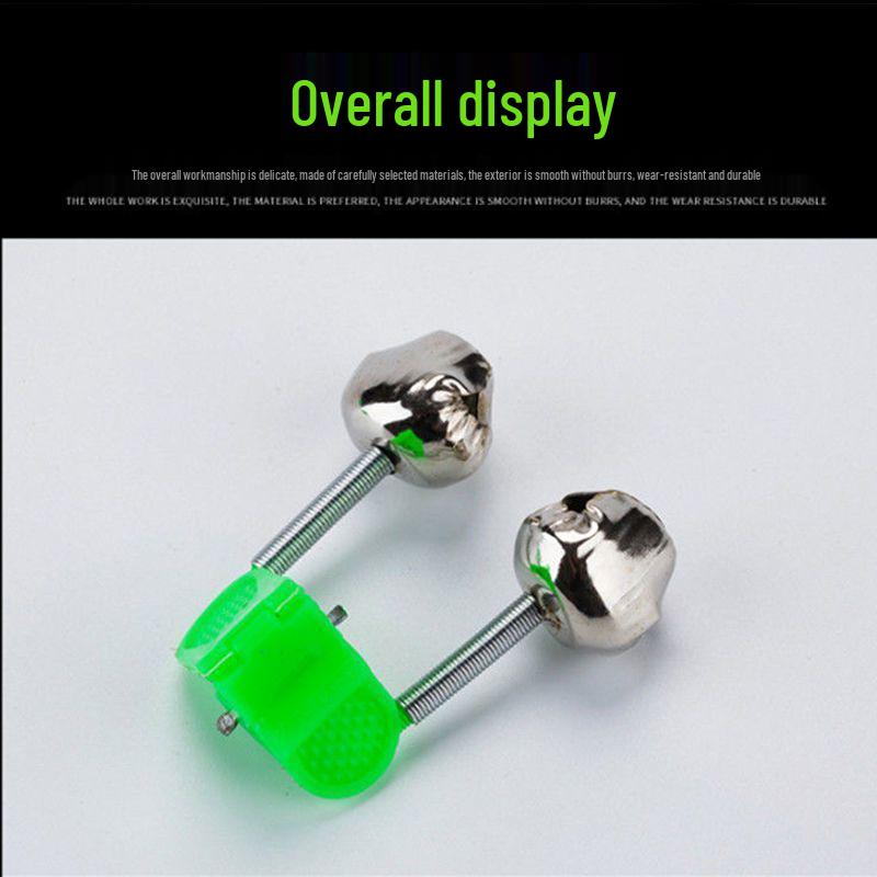 

Rustproof Luminous Fishing Bell Alarm - High Sensitivity Sea Rod Accessory Fishing Bell with Clip - 1 Piece