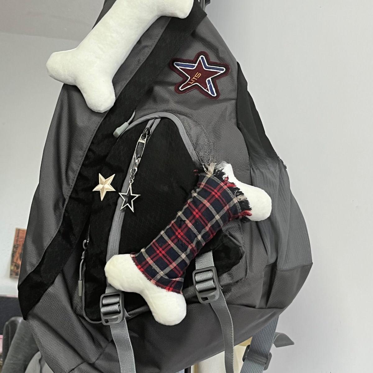 Сумки через плечо женские готические звездные пэчворк шикарные повседневные сумки женские — фото 3