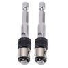 2 Pcs Hex To Square Socket Converter 1 4 Inch Drive Bit and Socket Adapter for Electric Drill