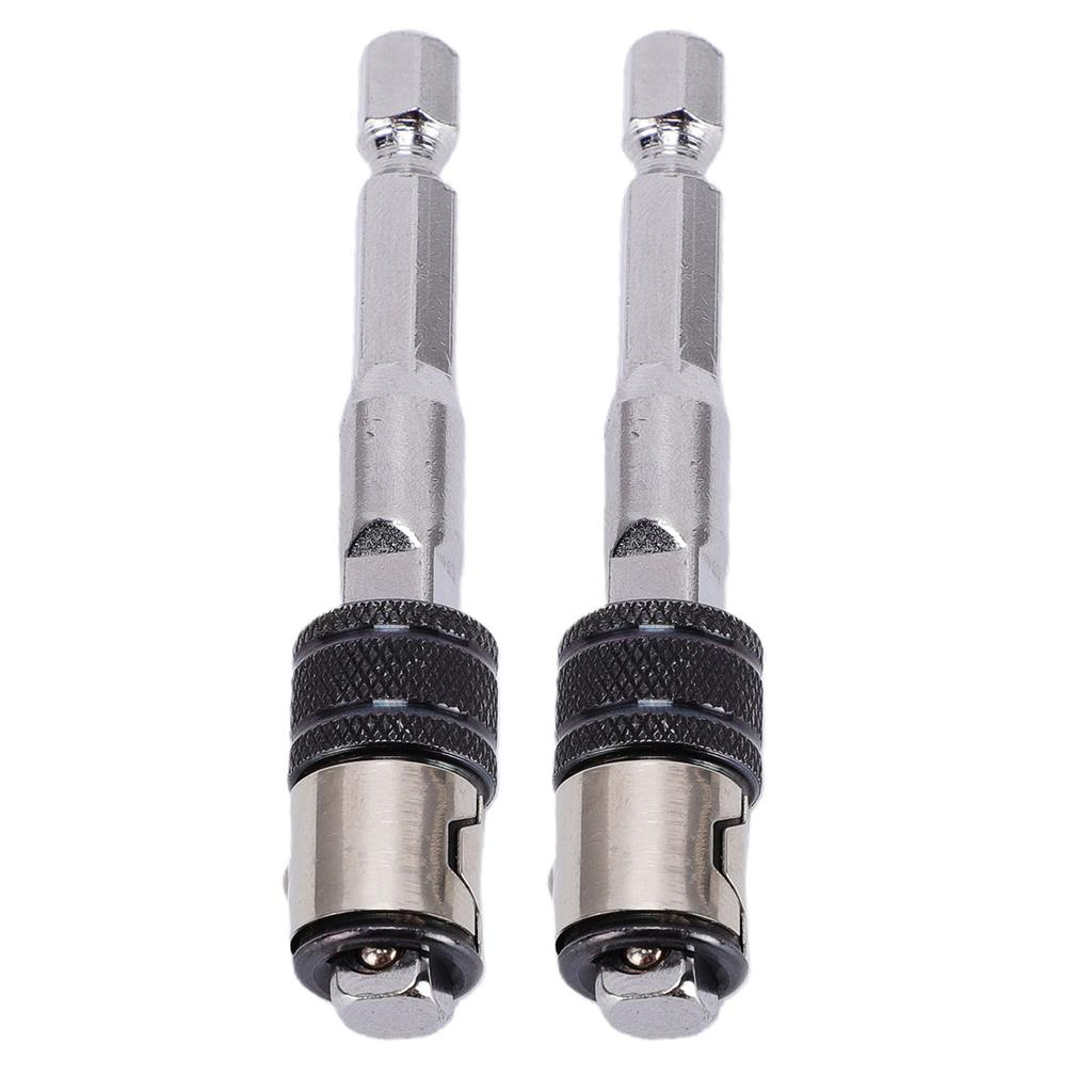 2 Pcs Hex To Square Socket Converter 1 4 Inch Drive Bit and Socket Adapter for Electric Drill