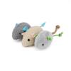 Random Color 2pcs Plush Soft for Kitten Simulated Mouse Fake Mice Cats Training Toy Catnip Toy