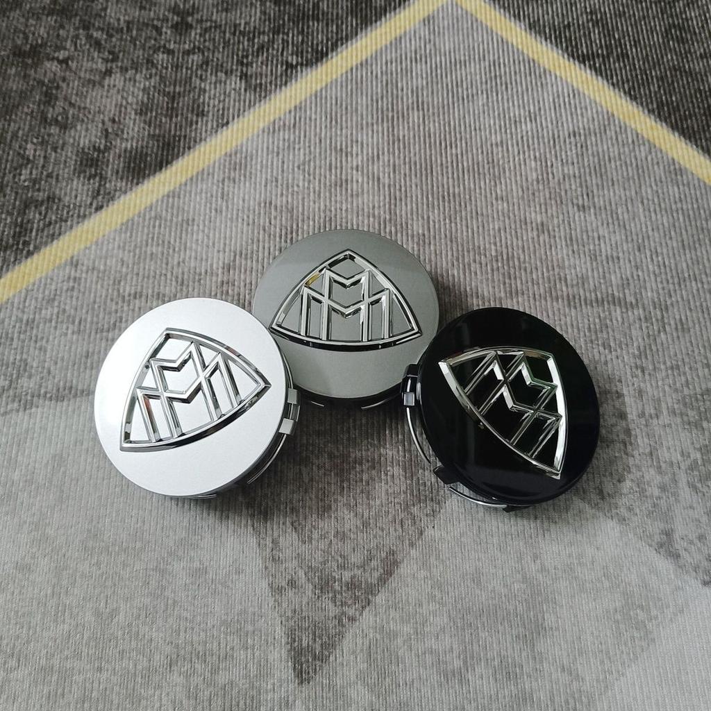 4 ks 75mm pro Maybach Krytka středu kola Pokovená krytka kola Logo Pro Mercedes Benz W222 S600L S400L S450 S480 S560