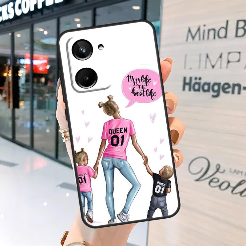 SUPER MOM MOTHER MAMA CUTE BABY Case For Realme GT7 Pro GT6 11 12 13 14 15 Pro Plus C55 C53 C35 C33 C61 C65 C67 C53 C71 C75