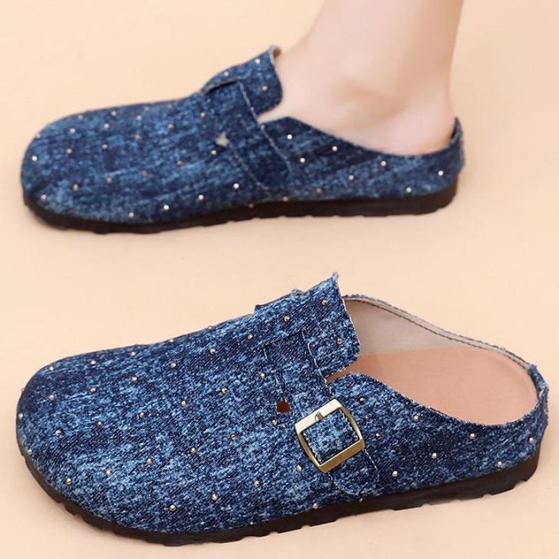 New Style Casual Front-opening Slip-on Women's Shoes with Thick Sole, One-piece Shoes