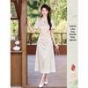 Elegantes Jacquard-Cheongsam-Kleid im neuen chinesischen Stil