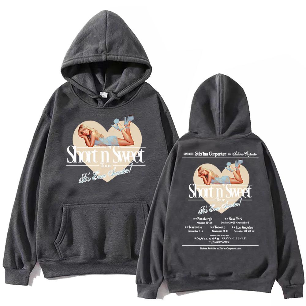 

Sabrina Carpenter Tour Hoodie Unisex Harajuku Pullover Tops Long Sleeve Hoodies Fans Gift 3XL
