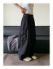 Unisex Summer Retro Wide-Leg Cargo Pants with Drawstring
