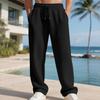 Men's Casual Straight Leg Sweatpants Simple Heavyweight Loose American Hip Hop Autumn Winter