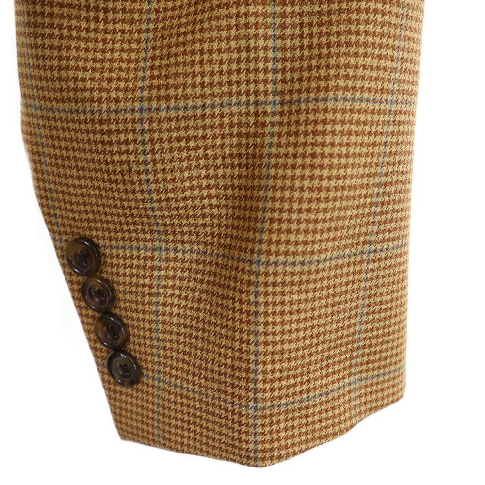 Burberry Houndstooth Pattern Wool Tailored Jacket 42 Brown LONDON Men's Used