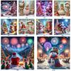 5D DIY Full Round Drill Diamond Painting Christmas Kit Home Decoration Art Craft