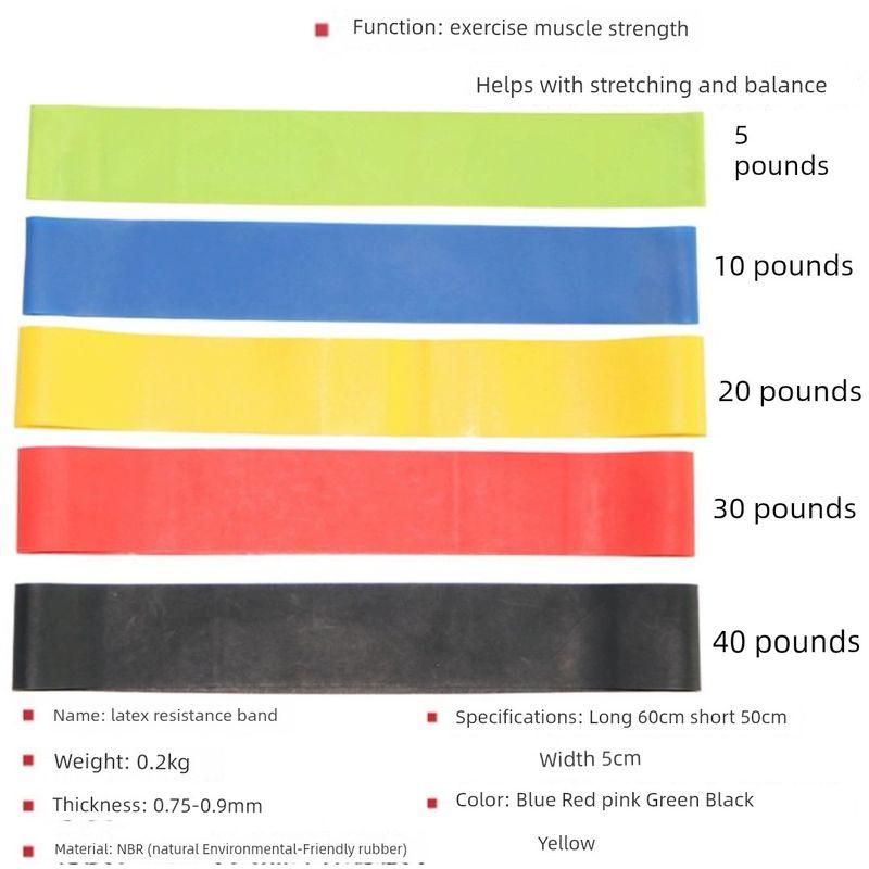 

Xinjiang Yoga Roller Yoga Belt Fitness Shaping and Hip Lifting Elastic Band Resistance Strength Training Hip Exercise Band Green Pull 5 Pounds