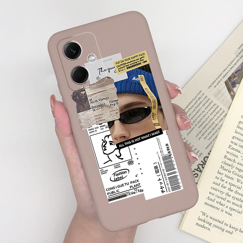 Case For Xiaomi Redmi Note 12 Pro 4G 5G Girl Phone Shell Soft TPU Anti Drop Back Cover Bumper For Redmi Note12 12Pro Coque Funda