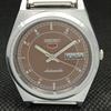 REFURBISHED VINTAGE SEIKO 5 AUTO 6309A JAPAN MENS D/D BROWN WATCH 593c-a314867-2