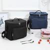 Large Capacity Tote Square Bag Ox Cloth Food Warm Thermal Bag Portable Insulated Lunch Bag  Picnic