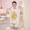 Girls Cotton Pajama Set Short Sleeve Cartoon Print Lightweight Sleepwear Ages 8 2026