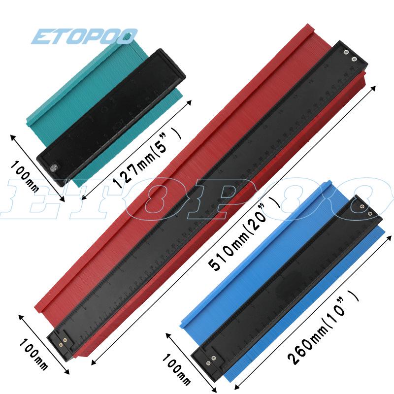 Universal Multi-Functional Curve Contour Shaper Ruler for Woodworking