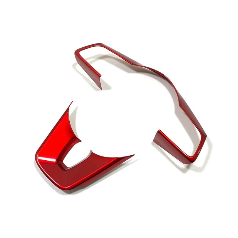 For KIA Ceed Forte K3 Seltos XCeed ProCeed    ABS Carbon Fiber Car Steering Wheel Button Decoration Frame Cover Trim